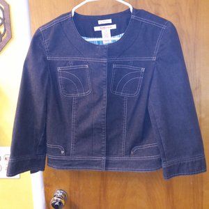 Nine West Stretch Jean Jacket-size 6